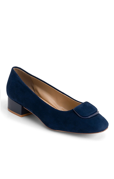 Ladies Valentina Suede Round Toe High Heel