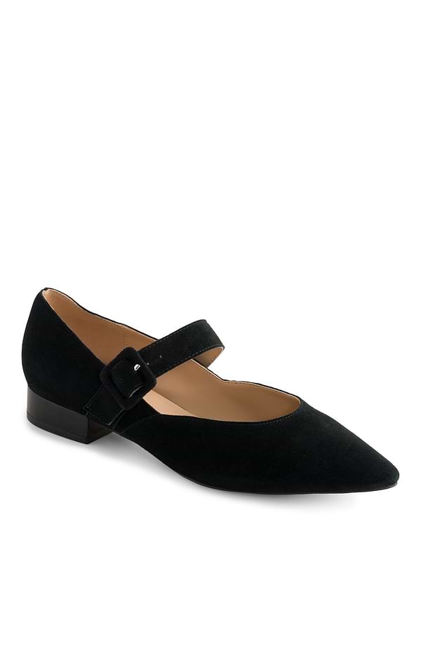 Ladies Suede Mary Jane Pumps