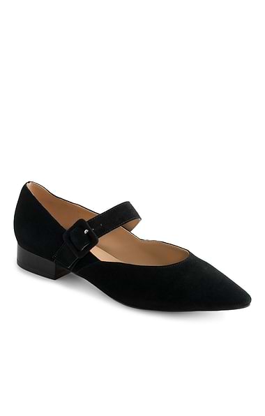 Ladies Suede Mary Jane Pumps