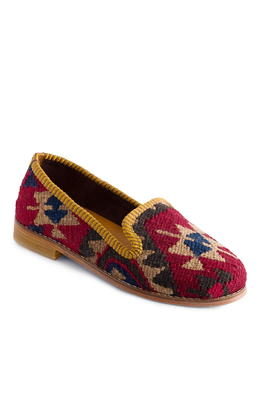 Ladies Handmade Kilim Aztec Loafers