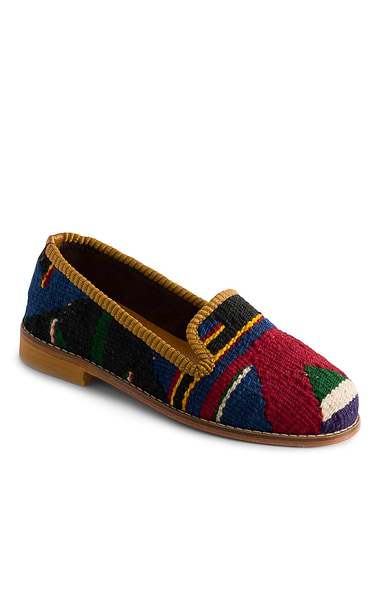 Ladies Handmade Kilim Aztec Loafers