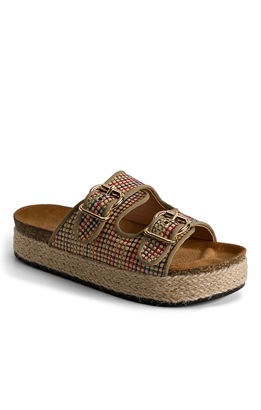 Ladies Relay Multi-Coloured Stitched Slider