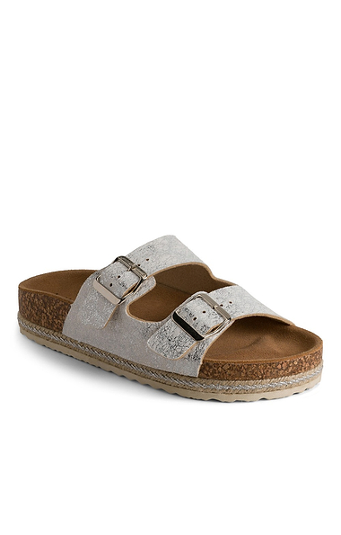 Ladies Soda Metallic Sliders