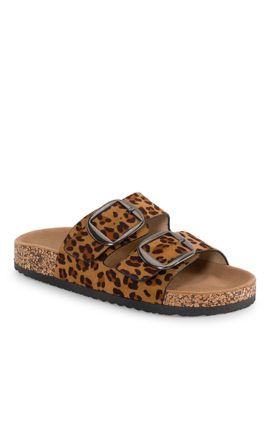 Ladies Rondo Double Strap Oversized Buckle Slider