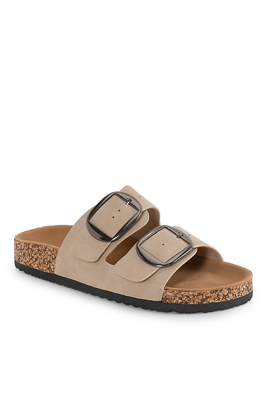 Ladies Rondo Double Strap Oversized Buckle Slider