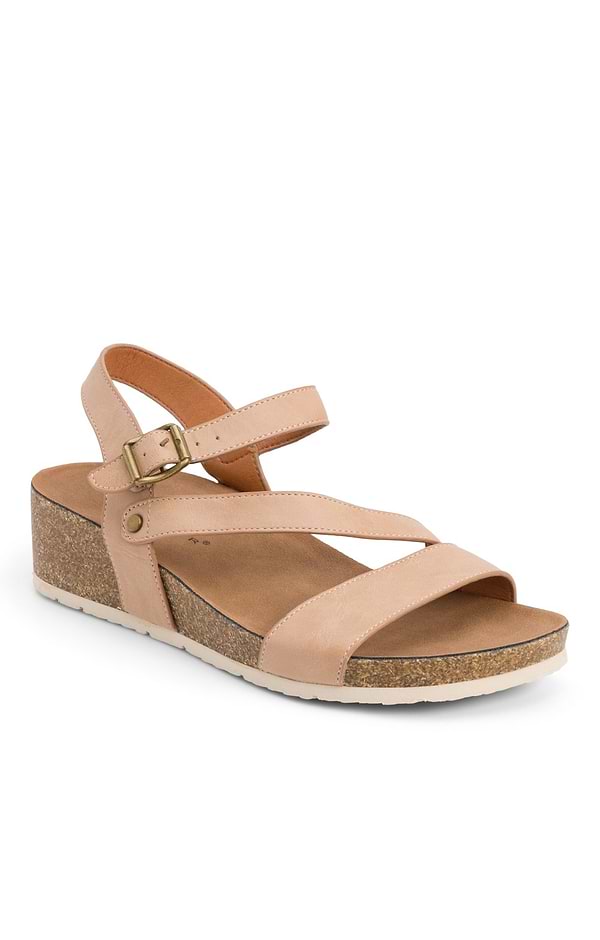 Ladies Cluster Strap Wedge Sandal