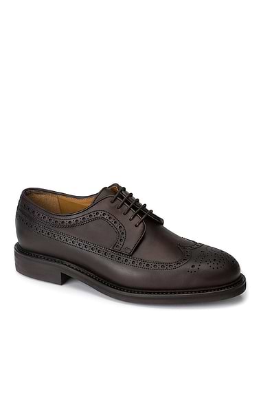 Mens Berwick Waxy Brogue Shoe
