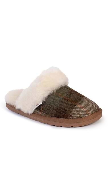 Ladies Harris Tweed® Mule Slippers