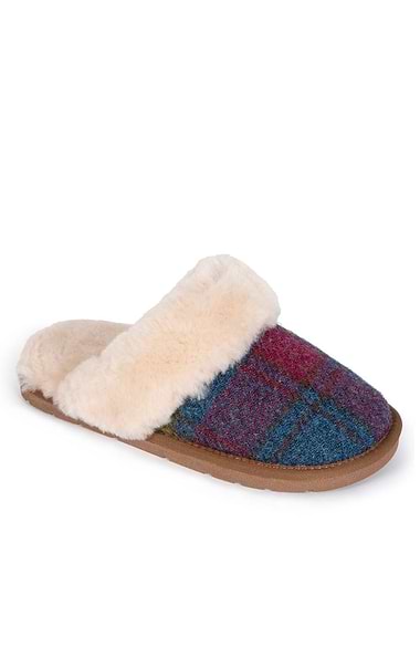 Ladies Harris Tweed® Mule Slippers