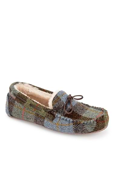 Men's Harris Tweed® Moccasin Slippers
