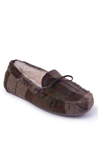 Men's Harris Tweed® Moccasin Slippers