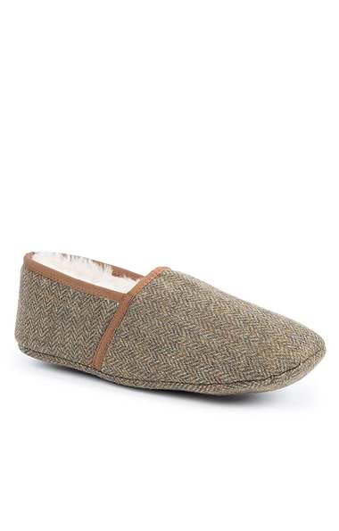 Men's Tweed Slippers