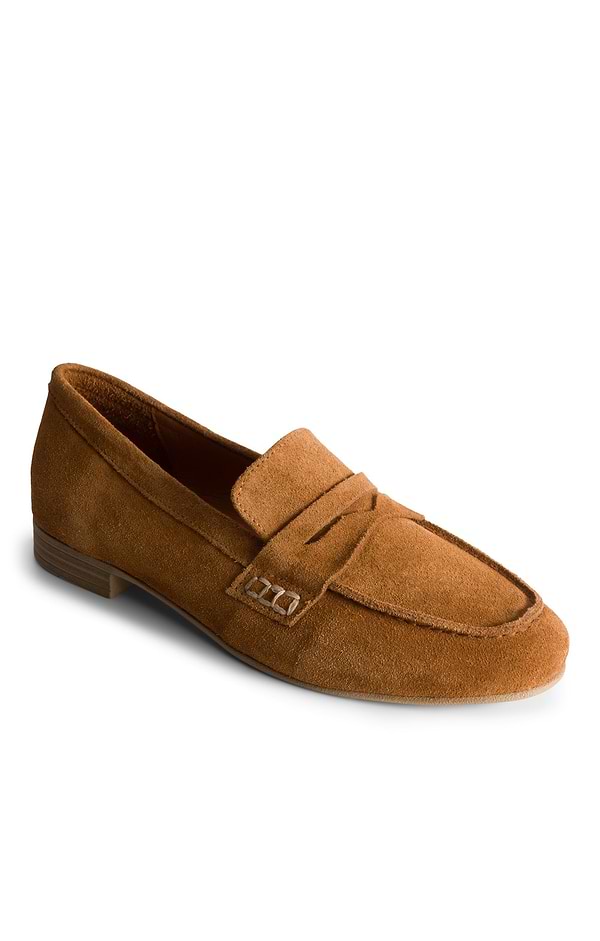 Ladies House of Bruar Suede Penny Loafer