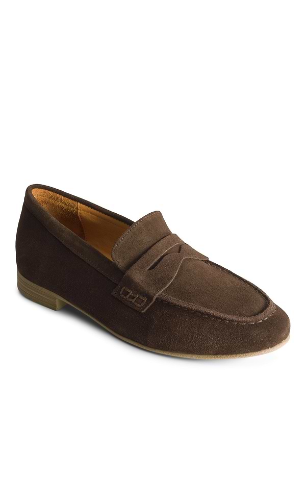 Ladies House of Bruar Suede Penny Loafer