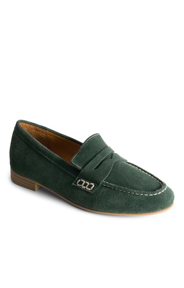 Ladies House of Bruar Suede Penny Loafer