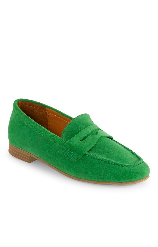 Ladies House of Bruar Suede Penny Loafer