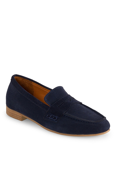 Ladies House of Bruar Suede Penny Loafer