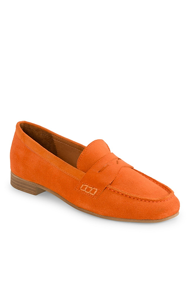 Ladies House of Bruar Suede Penny Loafer