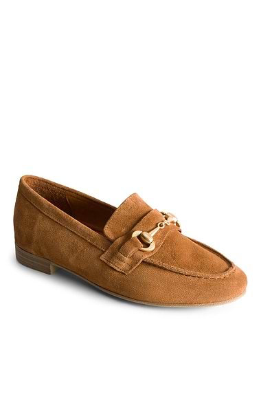 Ladies Suede Snaffle Loafers