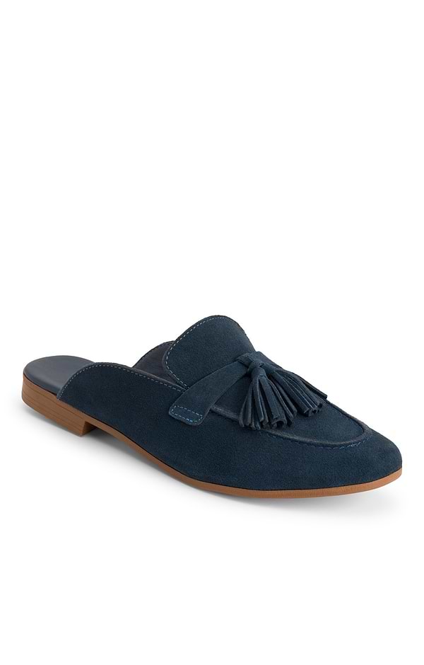 Ladies House Of Bruar Suede Tassel Slip On