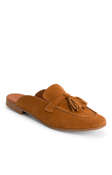 Ladies House Of Bruar Suede Tassel Slip On