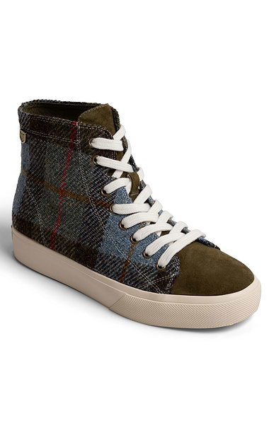 Ladies Islander Harris Tweed® Blair High Top Baseball Boots