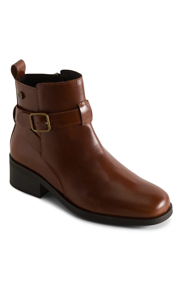 Ladies Leather Ankle Boots