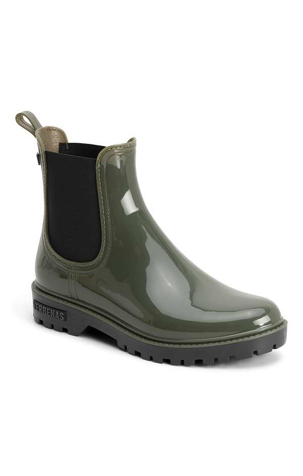 Ladies Patent Short Wellies