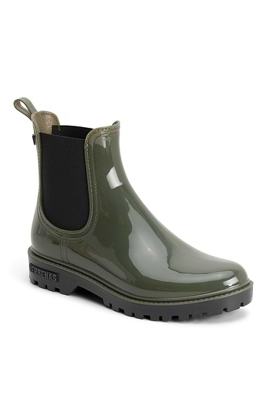 Ladies Patent Short Wellies