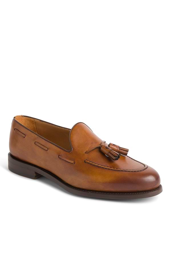 Men's Leather Rim Tassel Loafer