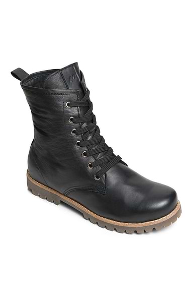 Ladies Tall Lace-Up Leather Boots