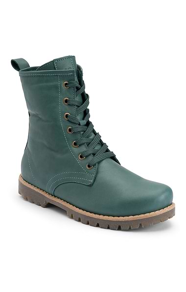 Ladies Tall Lace-Up Leather Boots