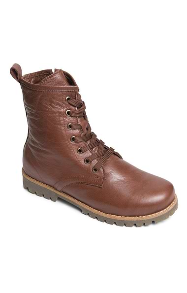 Ladies Tall Lace-Up Leather Boots