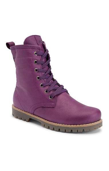 Ladies Tall Lace-Up Leather Boots