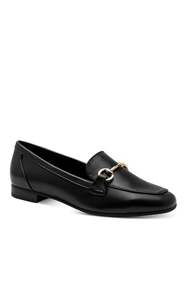 Ladies Marco Tozzi Leather Look Snaffle Loafers