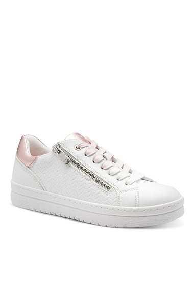 Ladies Marco Tozzi Textured Side Zip Trainers
