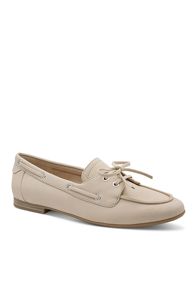 Ladies Marco Tozzi Tie Front Boat Shoes