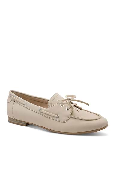 Ladies Marco Tozzi Tie Front Boat Shoes