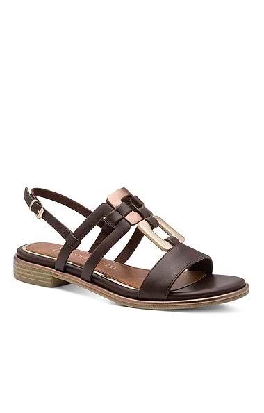 Ladies Marco Tozzi Square Links Sandals