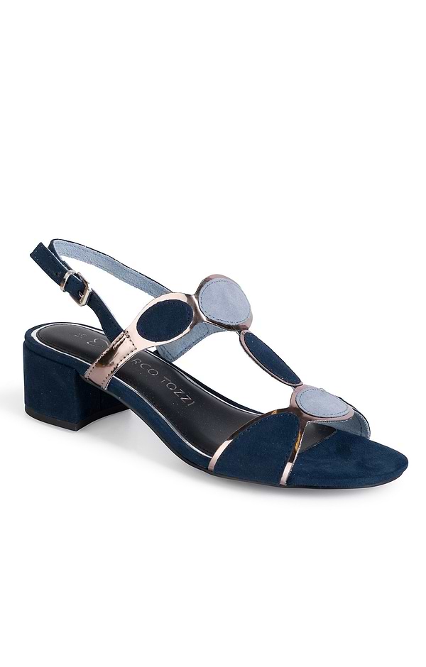 Ladies Marco Tozzi Spotlight Block Heel Sandals