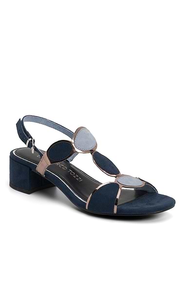 Ladies Marco Tozzi Spotlight Block Heel Sandals