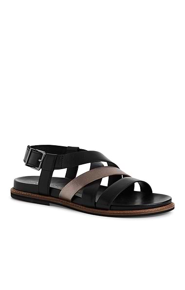 Ladies Marco Tozzi Flat Cross Strap Sandal
