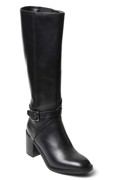 Ladies Long Strap Leather Boots