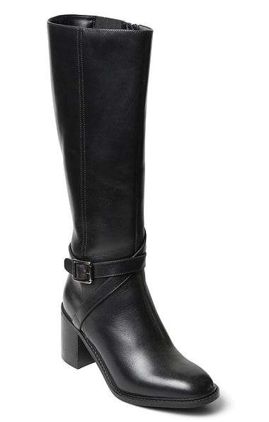 Ladies Long Strap Leather Boots
