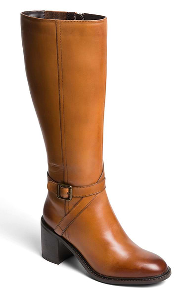 Ladies Long Strap Leather Boots