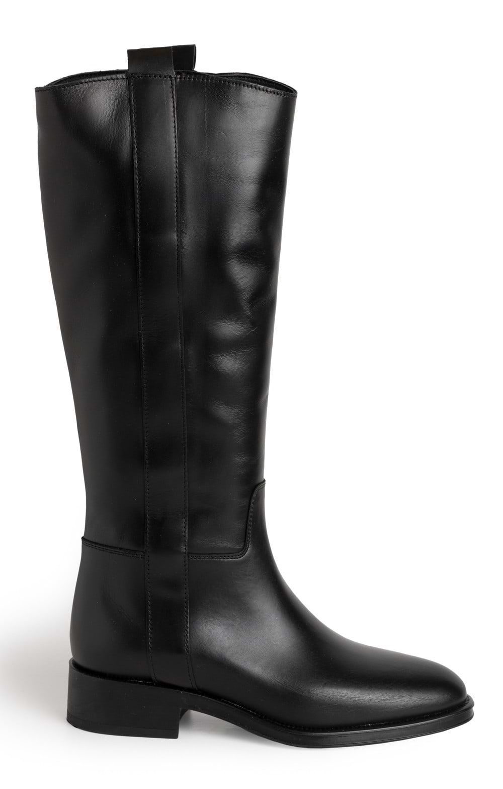 Ladies Classic Leather Knee-High Boots, Black House of Bruar