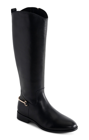 Ladies Marco Tozzi Leather Horsebit Riding Boot
