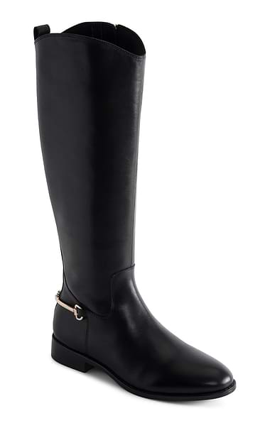 Ladies Marco Tozzi Leather Horsebit Riding Boot
