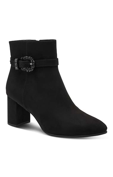 Ladies Jewelled Buckle Ankle Boot