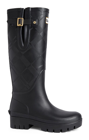 Ladies Barbour Leighton Tartan Tall Wellies
